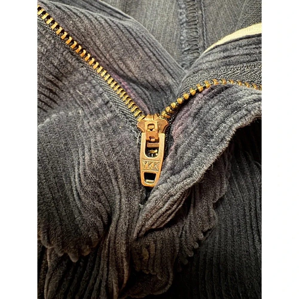 LL Bean Navy Corduroy Pants Mens 36x32 Straight Leg Stretch Casual Cords